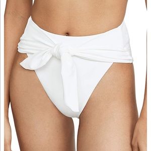 White High-Waisted Bikini Bottom